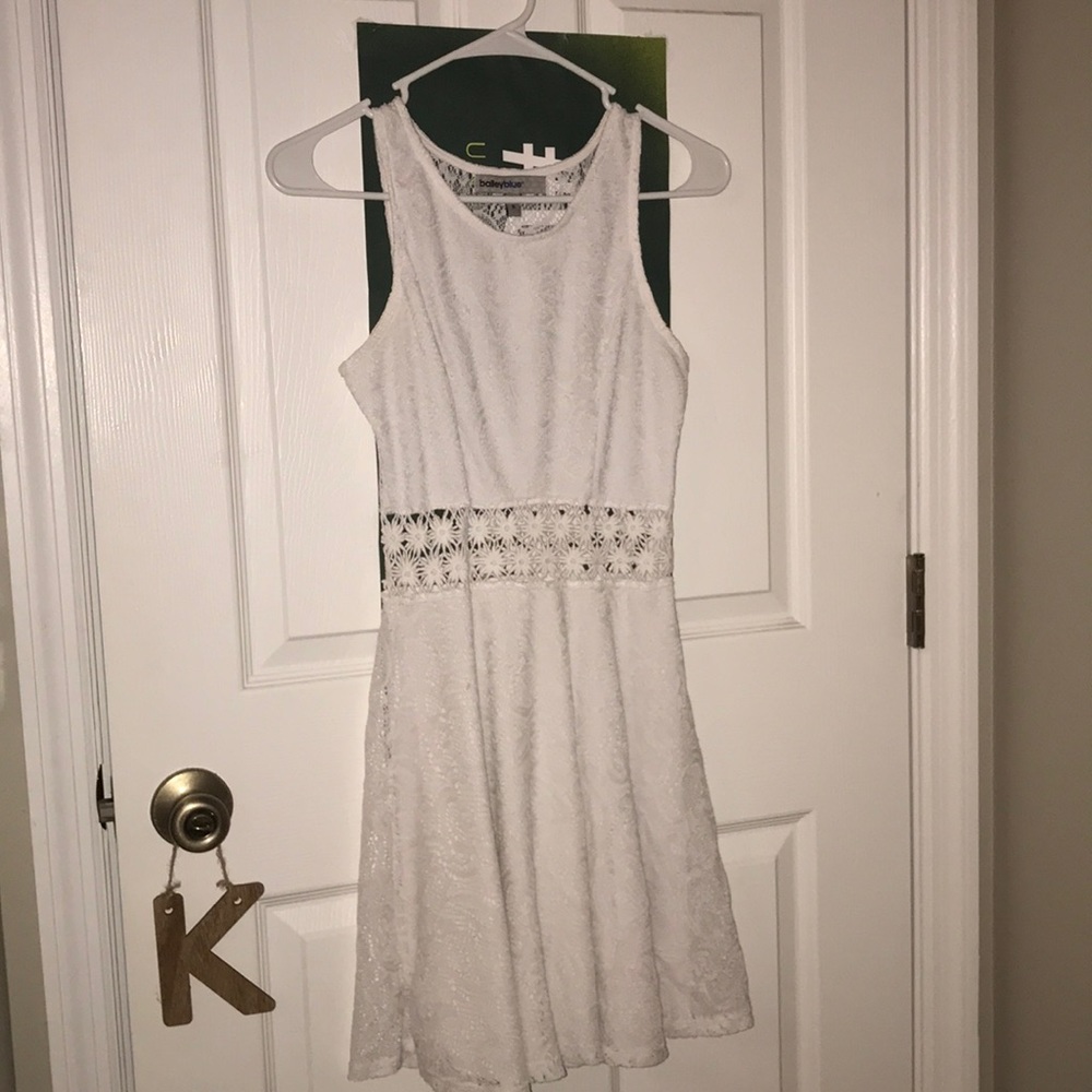 Bailey Blue White Lace Dress